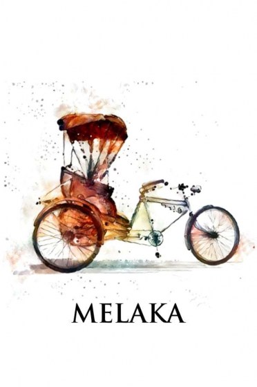 Trishaw Beca Melaka T-Shirt 